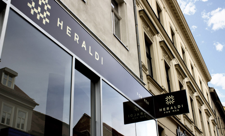 Heraldi 男士時裝店服飾logo設(shè)計品牌vi形象設(shè)計-專賣店室內(nèi)設(shè)計