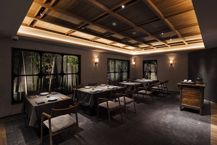 Sazenka 中式餐廳室內(nèi)餐飲空間設計，濃濃中式韻味 -上海品牌設計公司