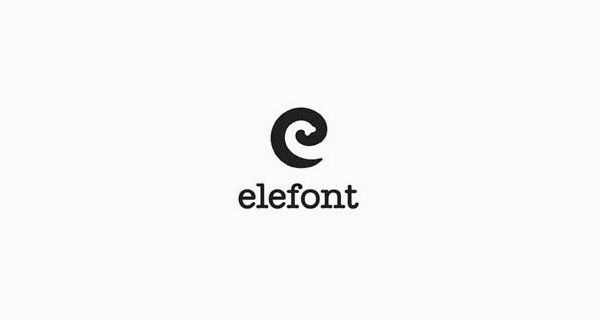 Elefont 字母E logo設(shè)計(jì)--上海尚略logo設(shè)計(jì)公司分享