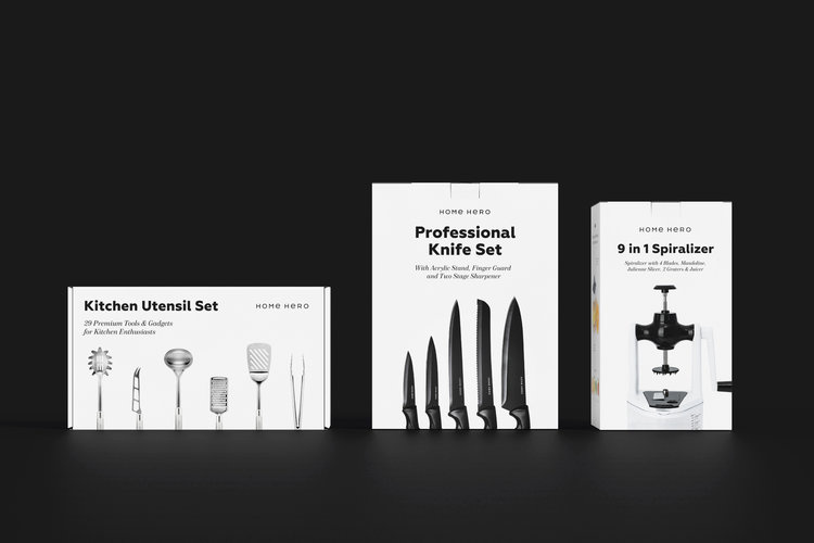 Home Hero 廚房用品刀具鍋具廚具品牌設計包裝設計