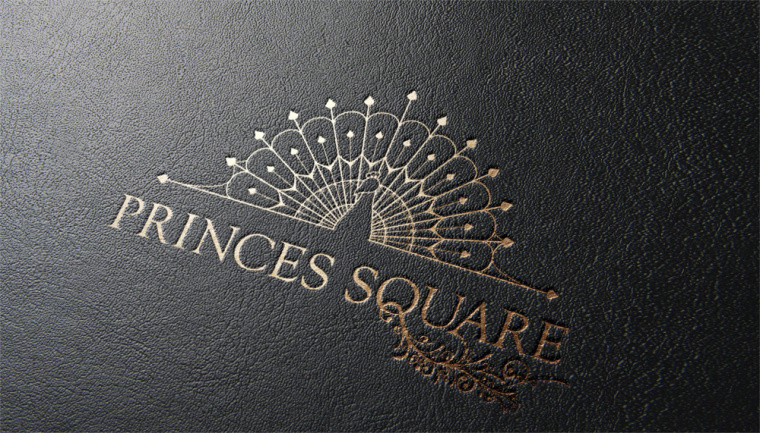 Princes 王子購物中心商場孔雀logo設(shè)計品牌vi形象設(shè)計-上海vi設(shè)計公司