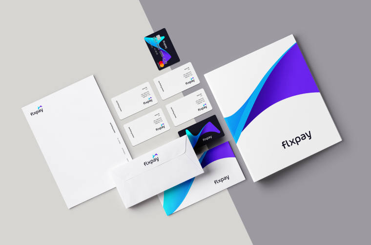 動感科技快速的現代金融品牌設計_Flxpay在線支付品牌VI形象設計