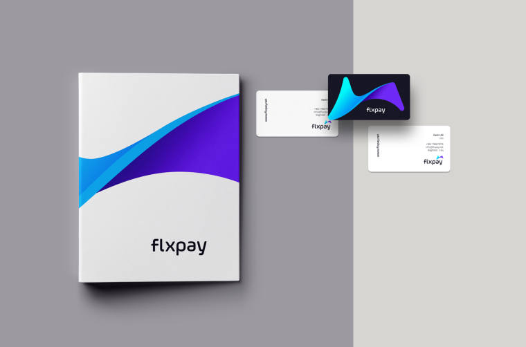 動感科技快速的現代金融品牌設計_Flxpay在線支付品牌VI形象設計