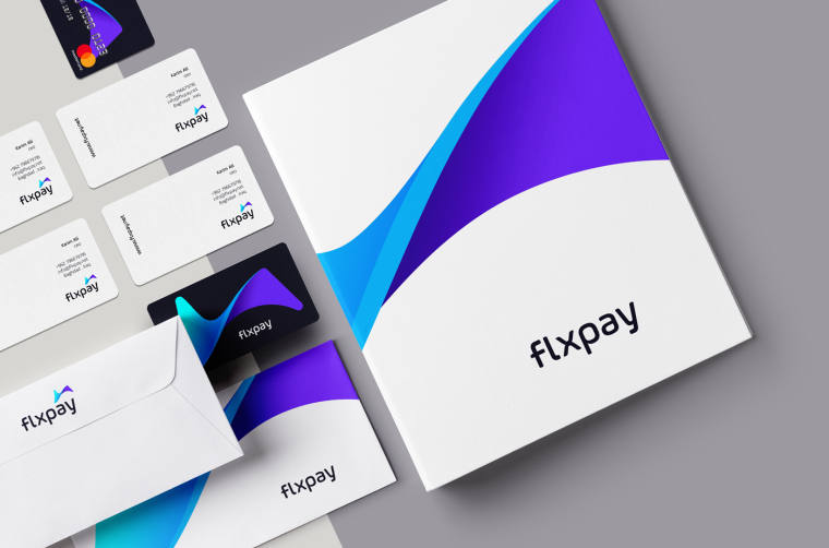 動感科技快速的現代金融品牌設計_Flxpay在線支付品牌VI形象設計