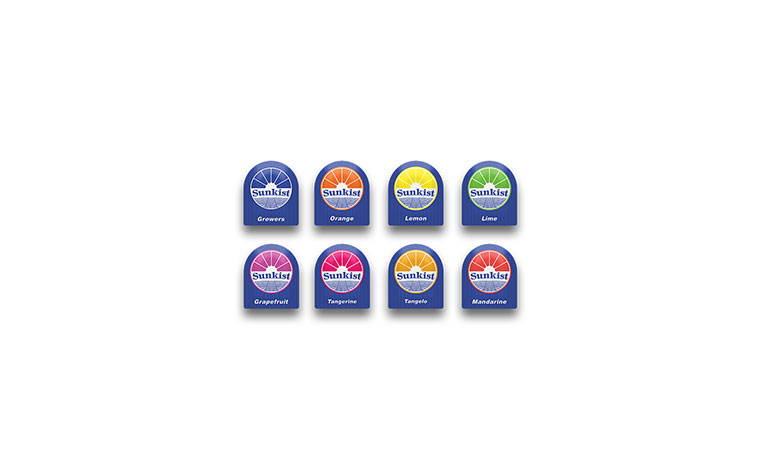 Sunkist 水果品牌logo設計VI設計-上海logo設計VI設計公司