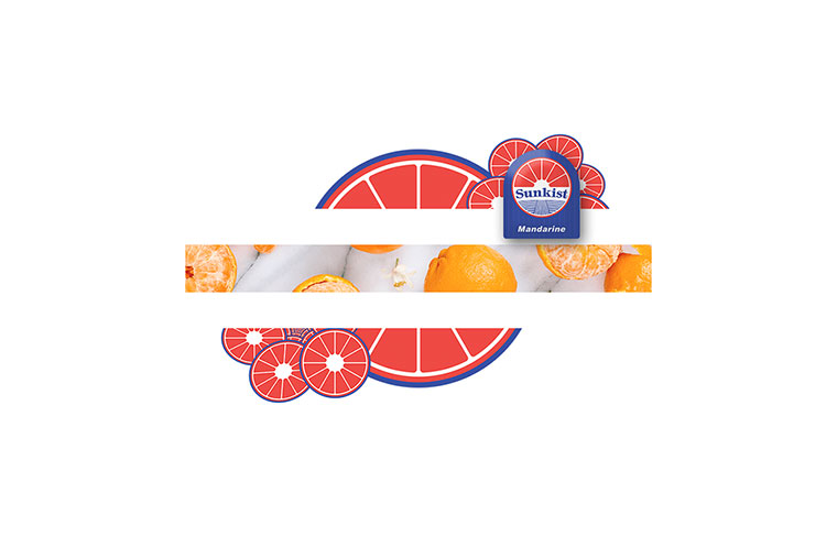 Sunkist 水果品牌logo設計VI設計-上海logo設計VI設計公司