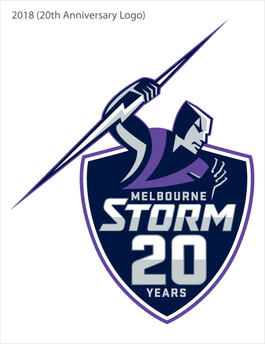 澳大利墨爾本風暴亞橄欖球隊logo設計-20周年紀念標志