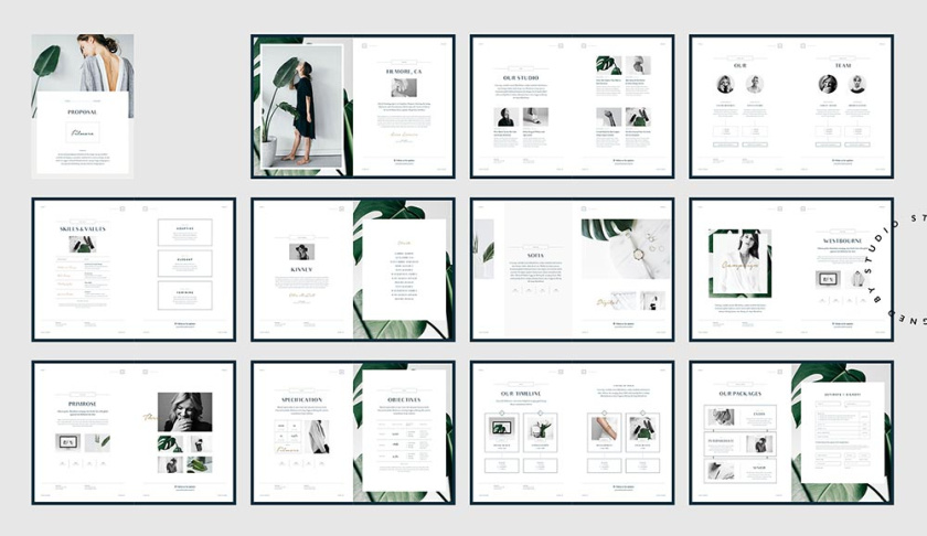 Filmore Fashion Proposal美麗的宣傳冊設計2019年靈感