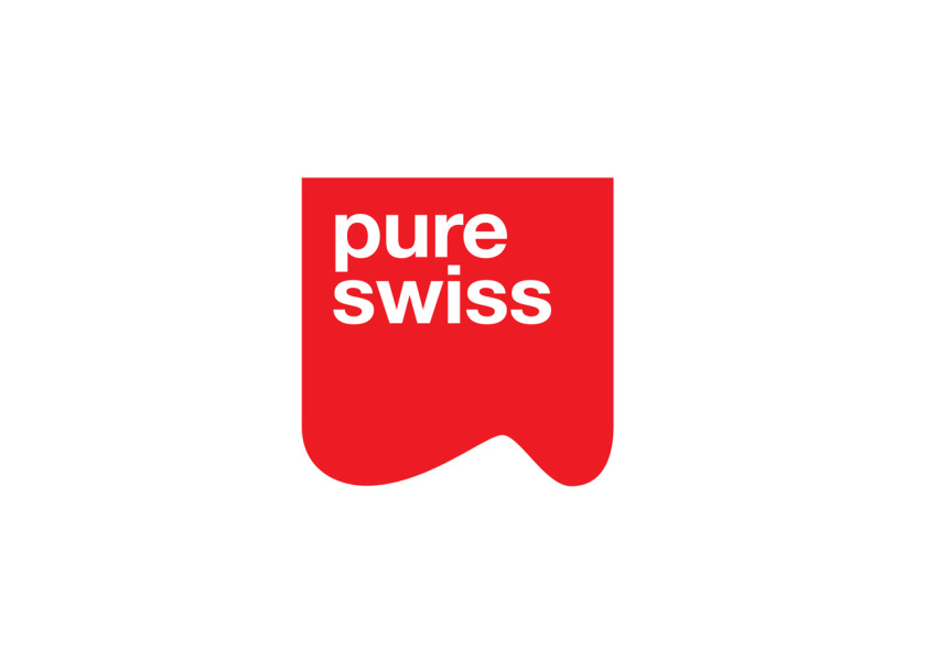 瑞士酸奶PURE SWISS品牌logo設(shè)計
