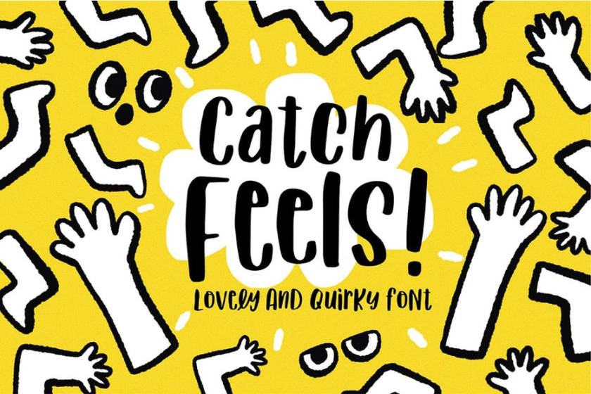 古怪的字體-Catch Feels字體設計