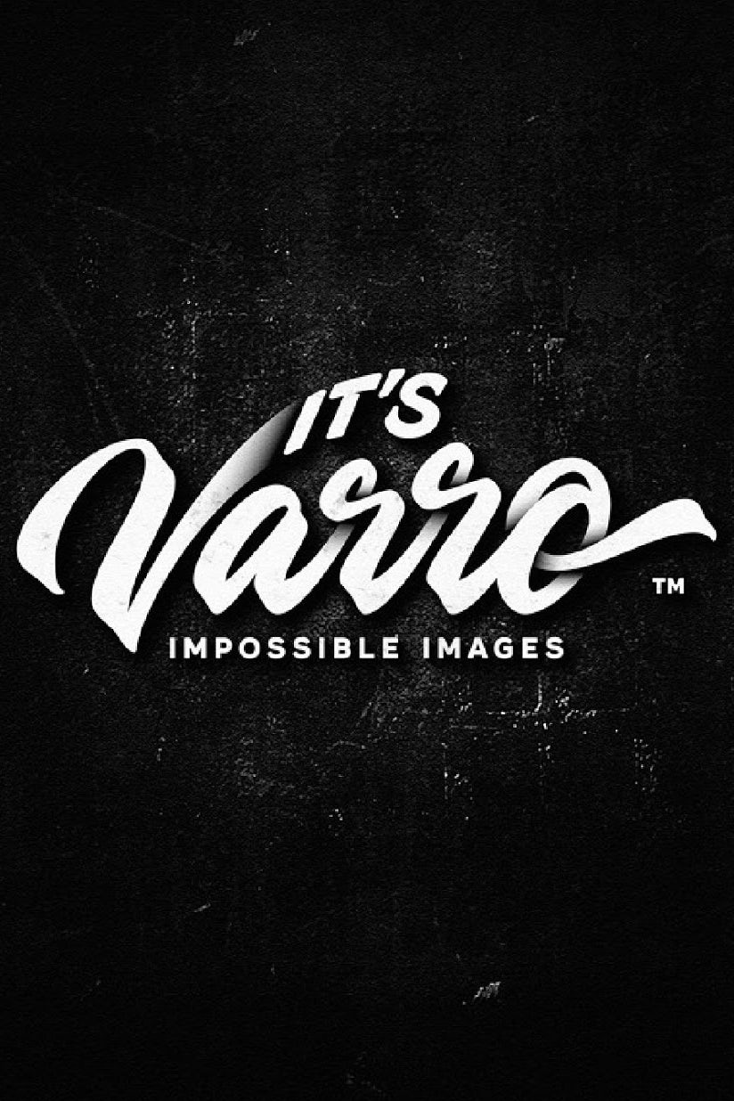 獨特的手工刻字-它的Varro Impossible Images標志設計