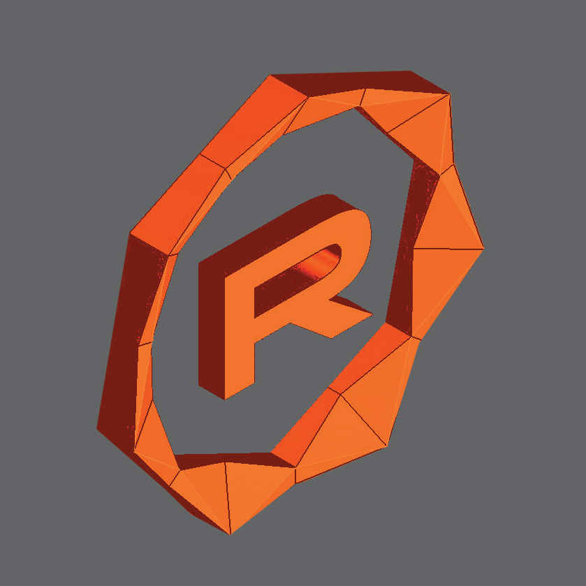 Regal富豪電影劇院logo設計,一個環繞的七變形+字母R Regal富豪電影劇院logo設計,一個環繞的七變形+字母R