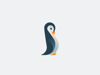 藍企鵝logo設計