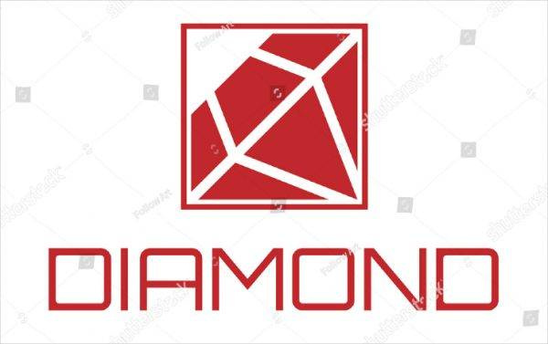 上海LOGO設計欣賞:紅色框架加鉆石logo設計 上海LOGO設計欣賞:紅色框架加鉆石logo設計