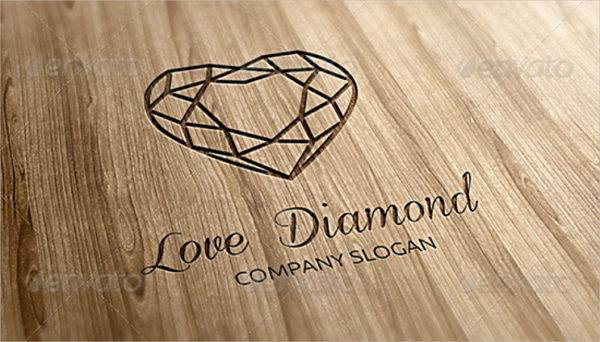上海LOGO設計欣賞:心臟形狀愛鉆石logo設計 上海LOGO設計欣賞:心臟形狀愛鉆石logo設計