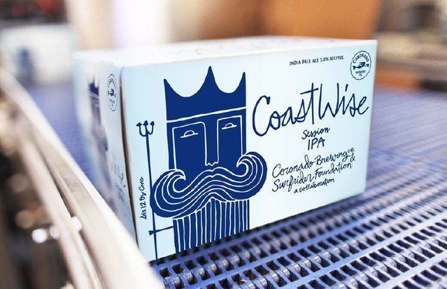 CoastWise啤酒包裝設計，居然將海王波塞冬畫成了人魚！
