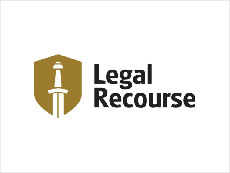 金色盾牌加寶劍法律logo設計--上海logo設計公司