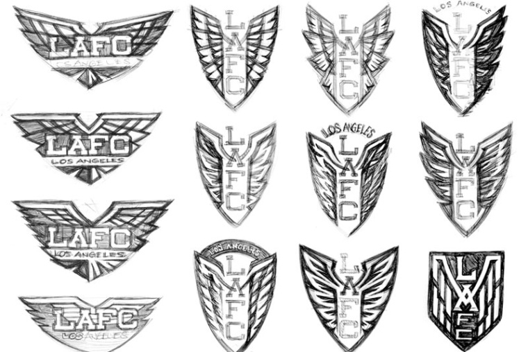 LAFC波峰概念草圖設(shè)計(jì)-上海logo設(shè)計(jì)公司