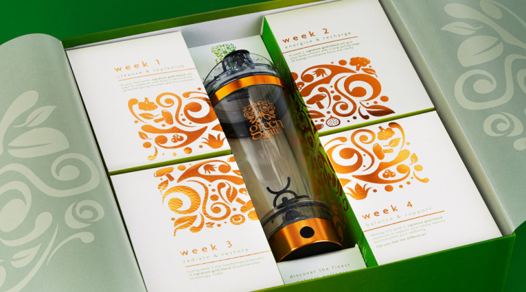 Green Gate護膚品牌標志設計包裝設計，縷縷金箔增添優雅的健康精髓