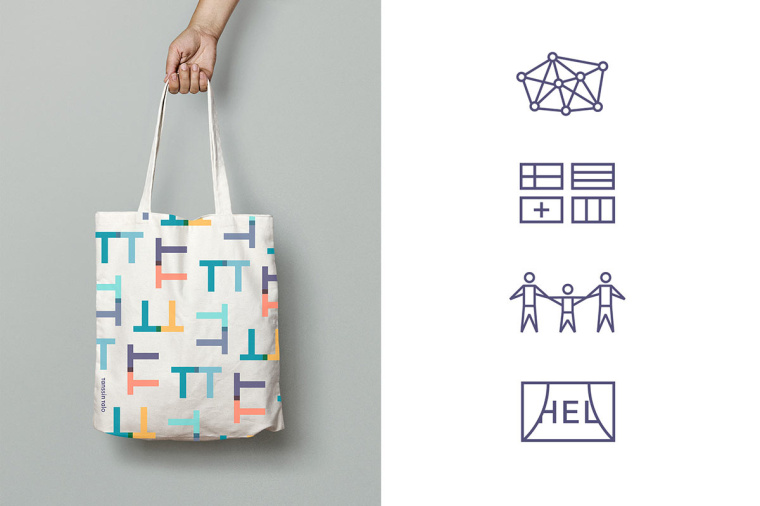 赫爾辛基舞蹈團雙T字母logo設計與品牌VI形象設計