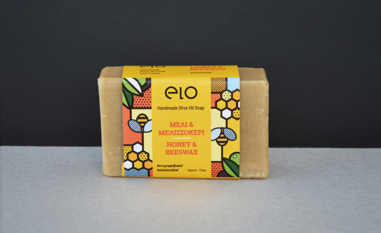 Elo 天然手工肥皂品牌波譜幾何藝術風格包裝設計