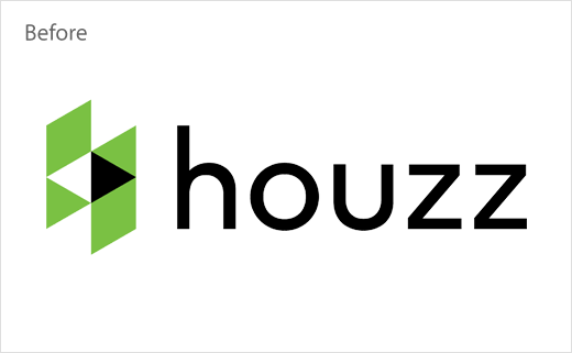 Houzz 世界室內(nèi)空間設計平臺網(wǎng)站新logo設計欣賞-舊標志