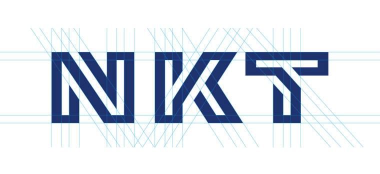 NKT 電線電纜企業(yè)標(biāo)志設(shè)計，線條連接設(shè)計風(fēng)格