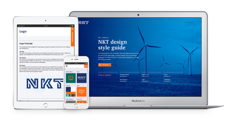 NKT 電線電纜企業(yè)品牌形象設(shè)計標志設(shè)計VI設(shè)計，線條連接工業(yè)設(shè)計風格