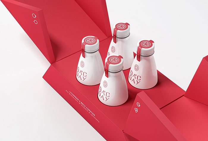 紅白相間風格GacDay營養保健品品牌設計包裝設計