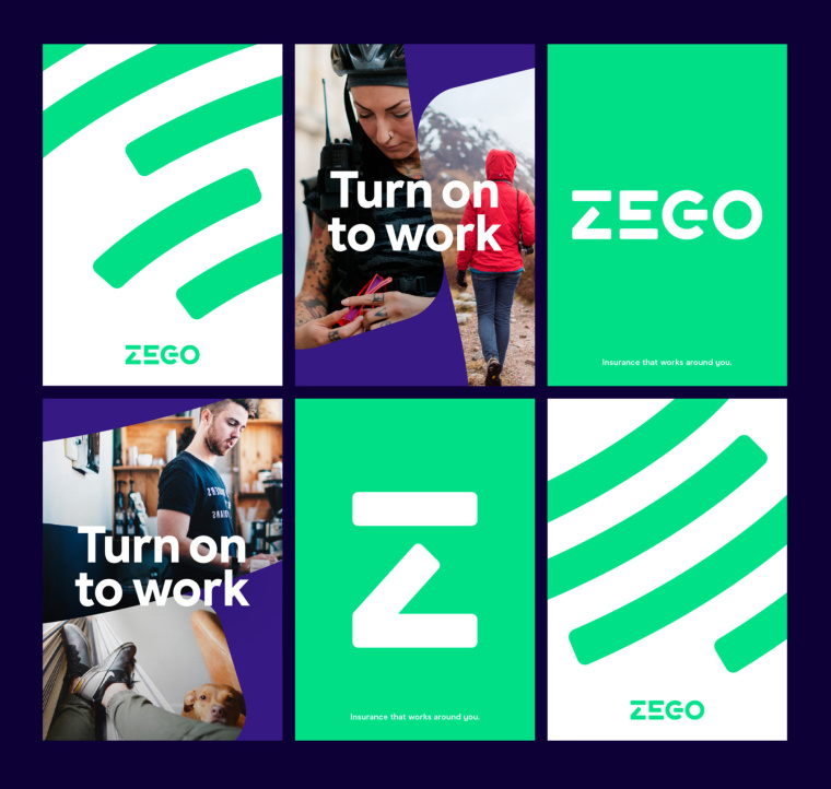 Zego 保險公司更新品牌形象設計VI設計
