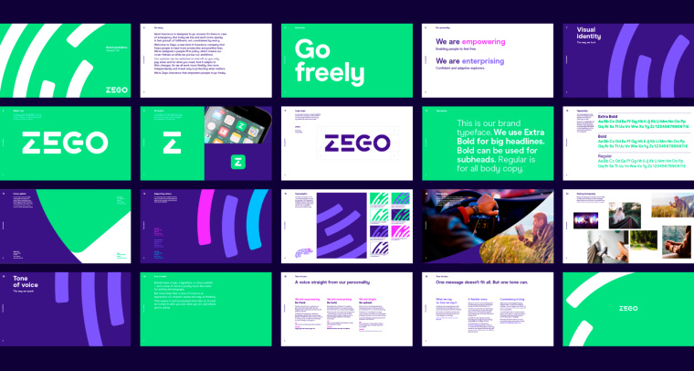 Zego 保險公司更新品牌形象設計VI設計
