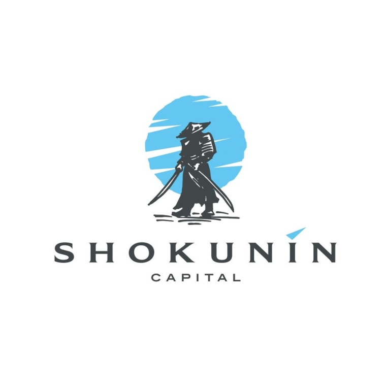 武士保護者人物標志設計