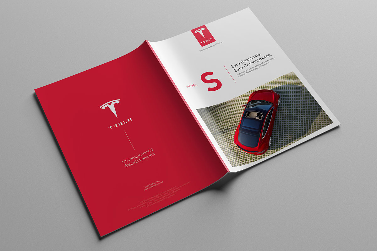 特斯拉Model S與Model XModel X汽車宣傳畫冊設計-上海畫冊設計公司