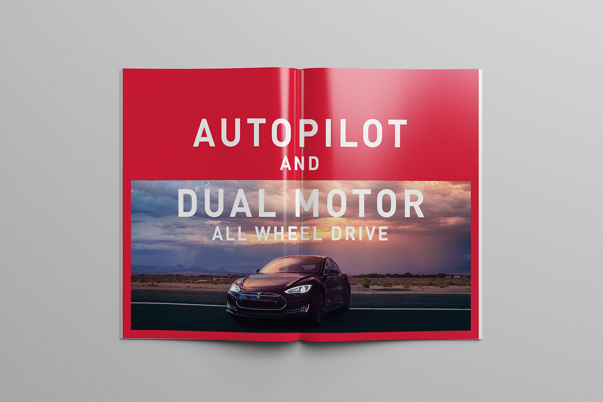 特斯拉Model S與Model XModel X汽車宣傳畫冊設計-上海畫冊設計公司