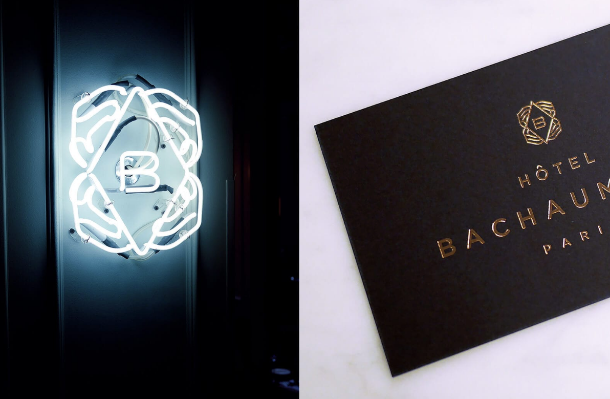 BACHAUMONT巴黎酒店品牌VI視覺形象識別設計與logo設計