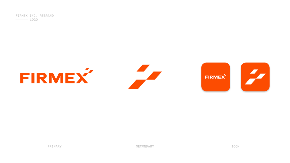 IT科技品牌創(chuàng)意設(shè)計：Firmex虛擬數(shù)據(jù)庫空間公司logo設(shè)計VI設(shè)計企業(yè)形象設(shè)計