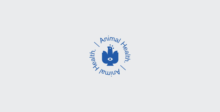 Peacock獸醫藥物品牌形象VI設計logo設計，孔雀的矢量化圖案