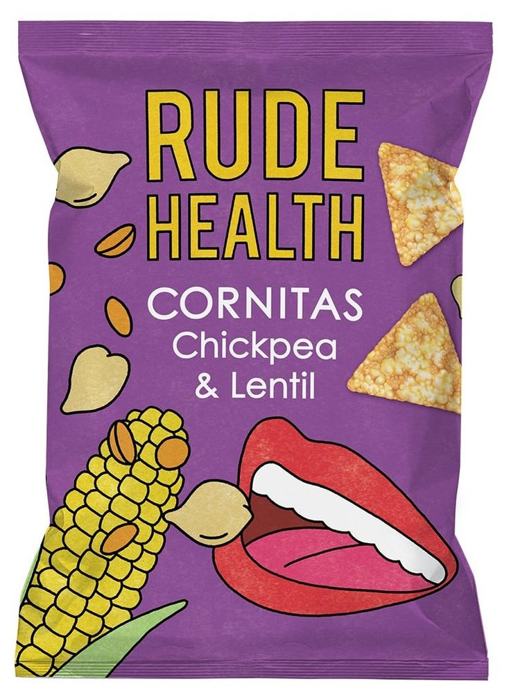 Rude Health薯片包裝設(shè)計，復(fù)古矢量嘴唇插畫風格