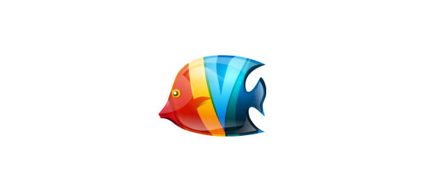 iPhone App 魚兒動物logo設計-上海logo設計欣賞