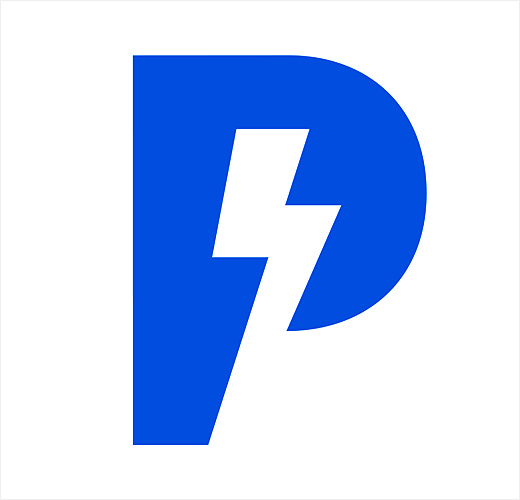 電動汽車技術(shù)公司Protean Electric 企業(yè)logo設(shè)計，閃電字母P