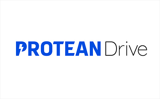 電動汽車技術(shù)公司Protean Electric 企業(yè)logo設(shè)計，閃電字母P