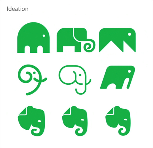 Evernote 手機軟件app新品牌形象設計