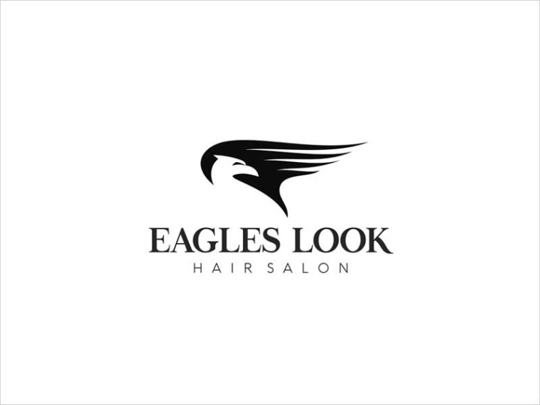 Eagles Look（美發(fā)沙龍）標志設(shè)計