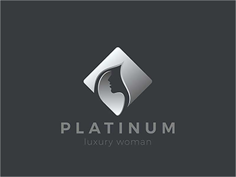 美發(fā)沙龍女人的標志設(shè)計