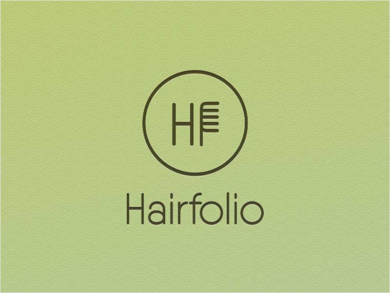 HF美發(fā)沙龍標志設(shè)計