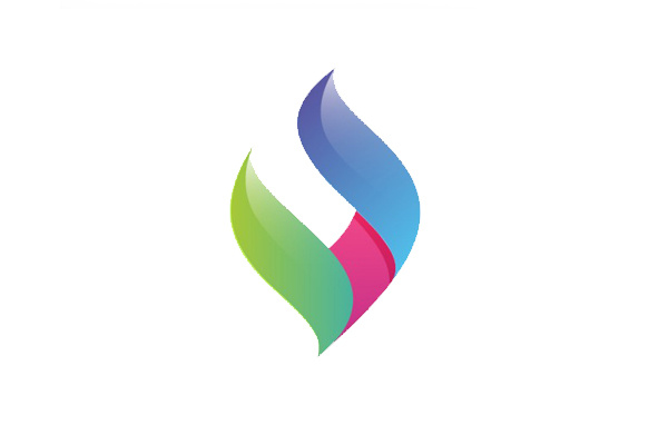 驚人的五顏六色的彩色標志設計