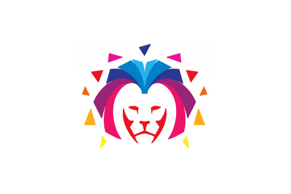 驚人的五顏六色的彩色標志設計