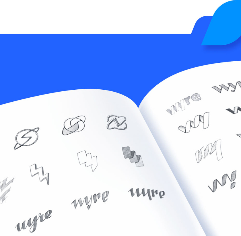 美麗和創意的平面設計想法-Wyre品牌logo設計
