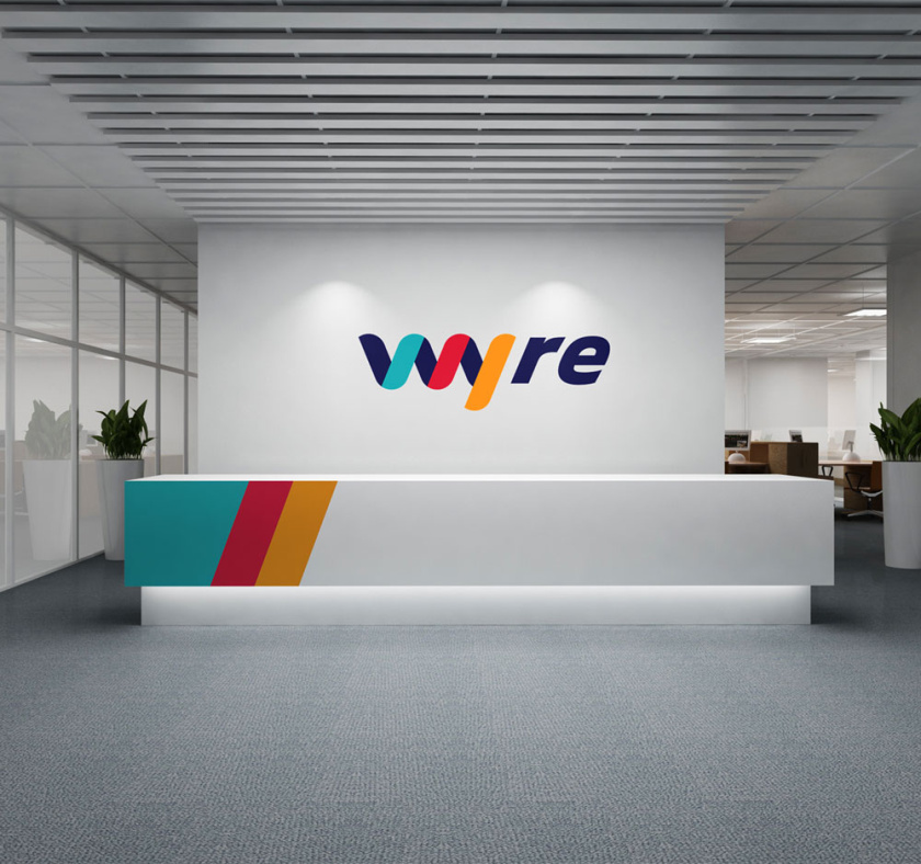 美麗和創意的平面設計想法-Wyre品牌logo設計