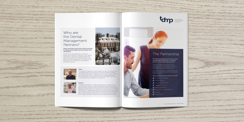 TDMP牙科診所伙伴關系宣傳冊設計